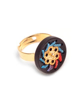 Anillo de botón de oro