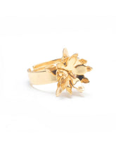 Anillo Dorado con Flor de Linz